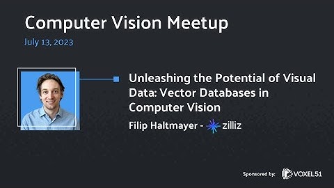 Computer Vision Meetup: Unleashing the Potential of Visual Data: Vector Databases in Computer Vision