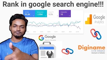 Connect google console with diginame website | Put your website in google search engine?