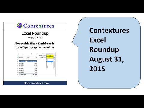 Excel Roundup 20150831