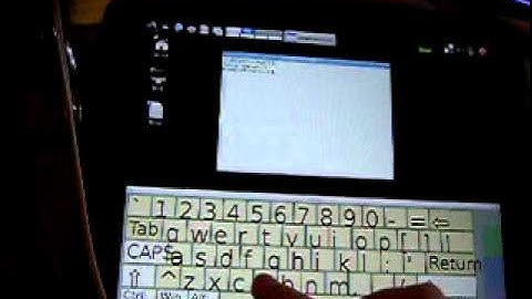 Ubuntu with gestures & onscreen keyboard on HP TouchPad - VIM