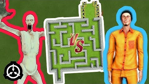 SCP Monsters vs. D-Class Maze Chase in Minecraft