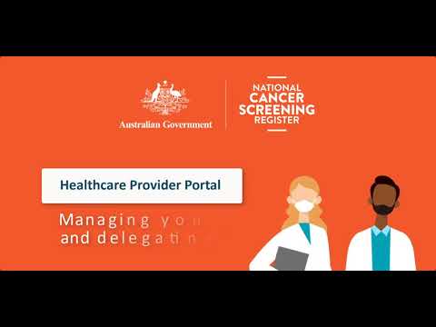 Healthcare Provider Portal walk-through guide - 4. Managing your profile and delegating access