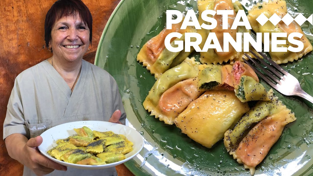 Luisa makes double ravioli with spinach and beetroot fillings! Pasta