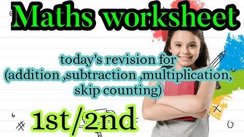 Maths class 1 worksheet||worksheet for class 1||@