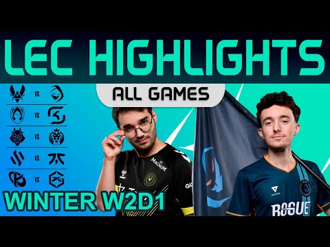 LEC Highlights Week2 Day1 LEC Winter 2024 All Games By Onivia