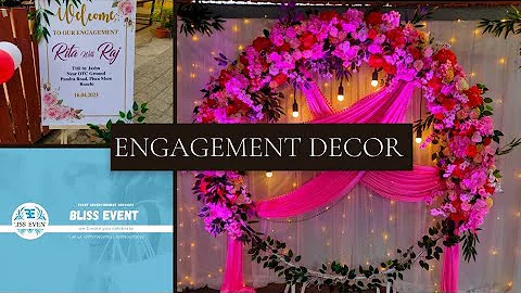 Engagement decor in Ranchi #decoration #2023 #ranchi #jharkhand #engagement #ringceremony #love