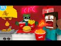 Monster School: WORK AT KFC FRIED CHICKEN! - Minecraft Animation