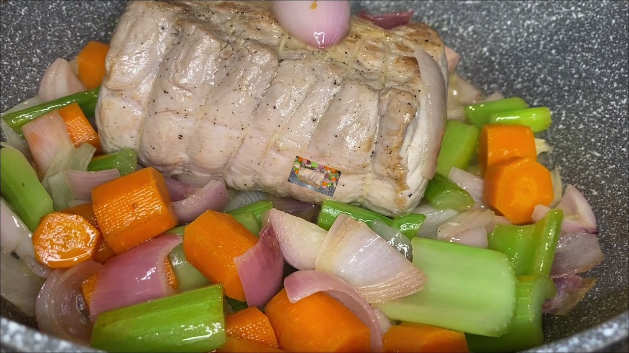 COME FARE LA LONZA DI MAIALE CON VERDURE AL FORNO // ARROSTO DI MAIALE