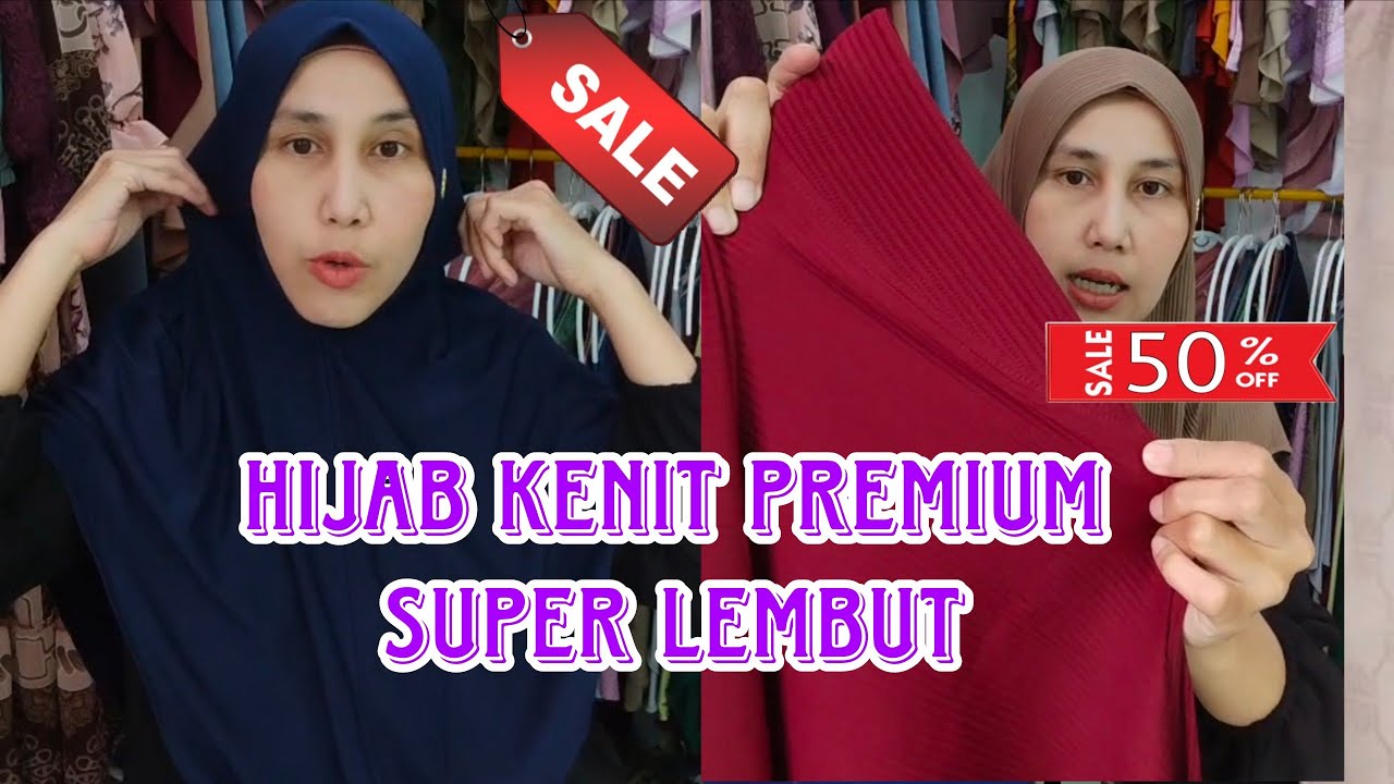 Hijab Bahan Kenit Premium | Stylish, Nyaman & Siap Jadi Best Seller