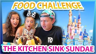 Disney World FOOD CHALLENGE: Can We FINISH The Infamous Kitchen Sink Sundae? Beaches & Cream Review