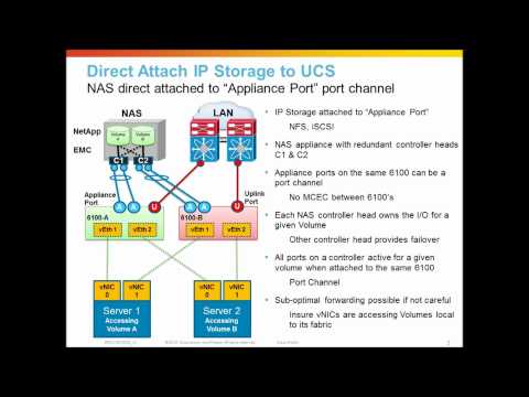 Cisco UCS Networking, Appliance Ports and NAS direct attach