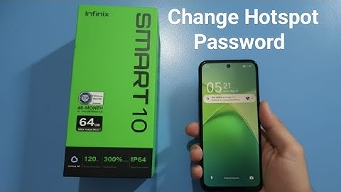 Infinix Smart 10 - How to change hotspot password