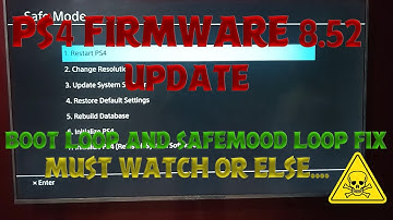 PS4 8.52 UPDATE! | How to SAFELY INSTALL PS4 8.52 UPDATE | PS4 Bootloop ERROR FIX!