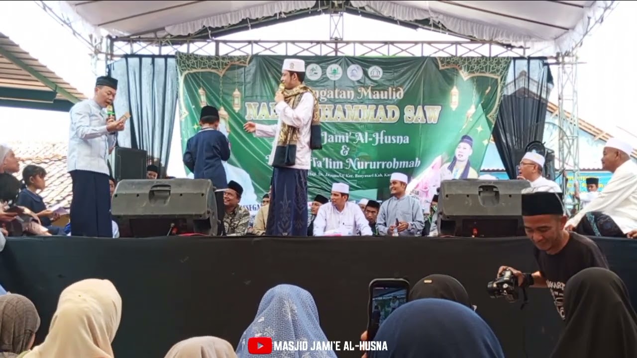 Acara maulid nabi Muhammad SAW masjid Al-husna.Bersama Sayyid Alwi assegaf (Raden kian Santang)