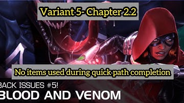 Variant 5: Chp 2.2  Blood and Venom, l path completion walkthrough, no items used