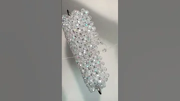 How To Make Crystal Beaded Bag Diy صنع شنطة بسيطة وسهلة بالخرز حقيبة مصنوعة يدويا 