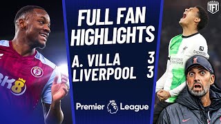 LIVERPOOL CRUMBLE! Aston Villa 3-3 Liverpool Highlights