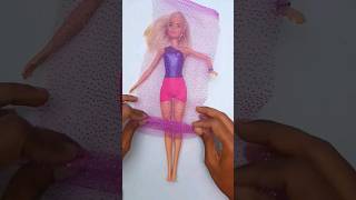 DIY Barbie Dress making | Barbie Hacks and Crafts #joancreations #youtubeshorts #dress #barbie