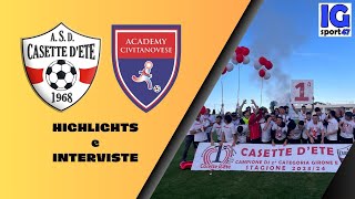 Casette D'Ete-Academy Civitanovese 3-1 (Festa per la vittoria del campionato)