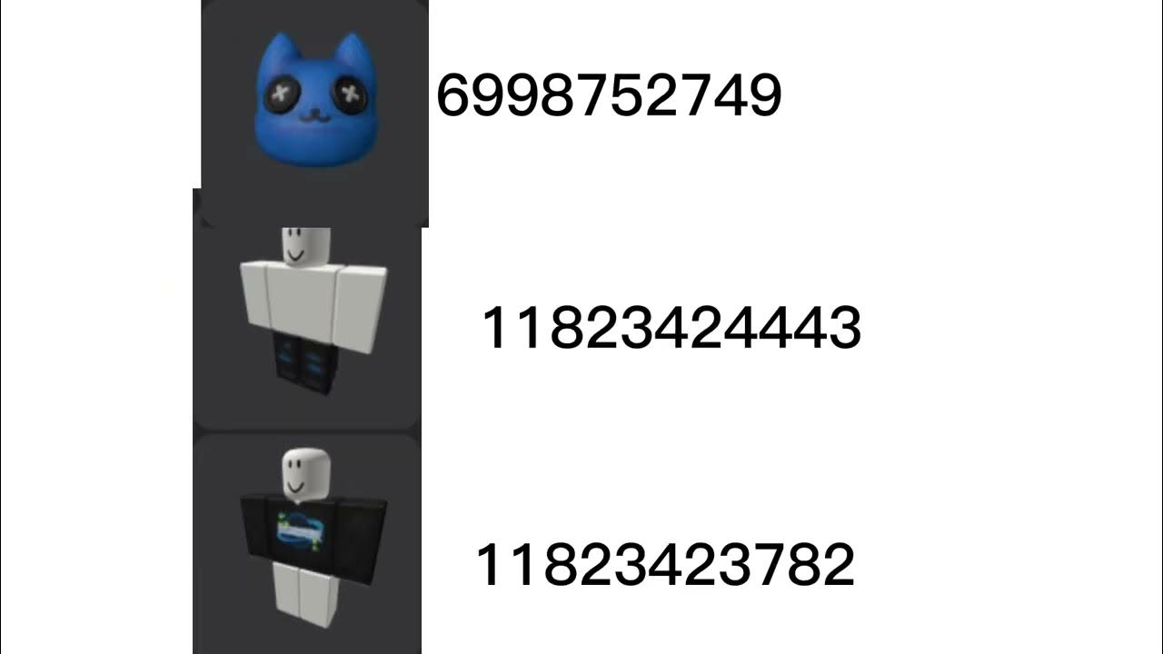 4 Clothing With Accessories Codes (HSL) YouTube