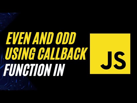 even and odd number using callback function in JavaScript | 30 days challenge |  JavaScript