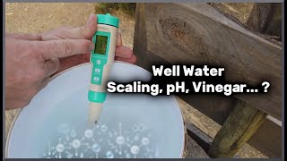 Vinegar in our well water? A Tale of pH