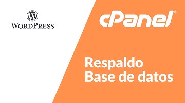 RESPALDAR BASE DE DATOS DE WORDPRESS EN CPANEL Y PHPMYADMIN Exportar e importar base de datos