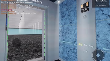 Roblox - Elevator broke while fliming, Otis Compass DD Main Elevators at Ard HQ 2