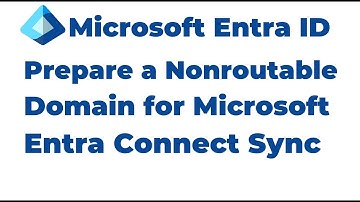 57. Prepare a Nonroutable Domain for Microsoft Entra Connect Sync