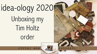 Unboxing Tim Holtz order : Idea-ology 2020 release