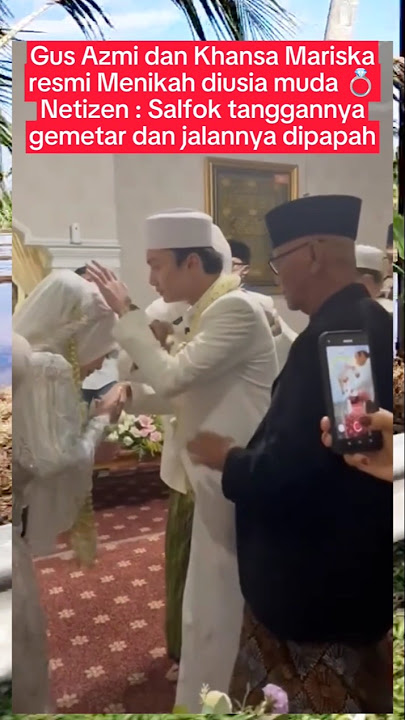 Gus Azmi dan Khansa Mariska resmi menikah