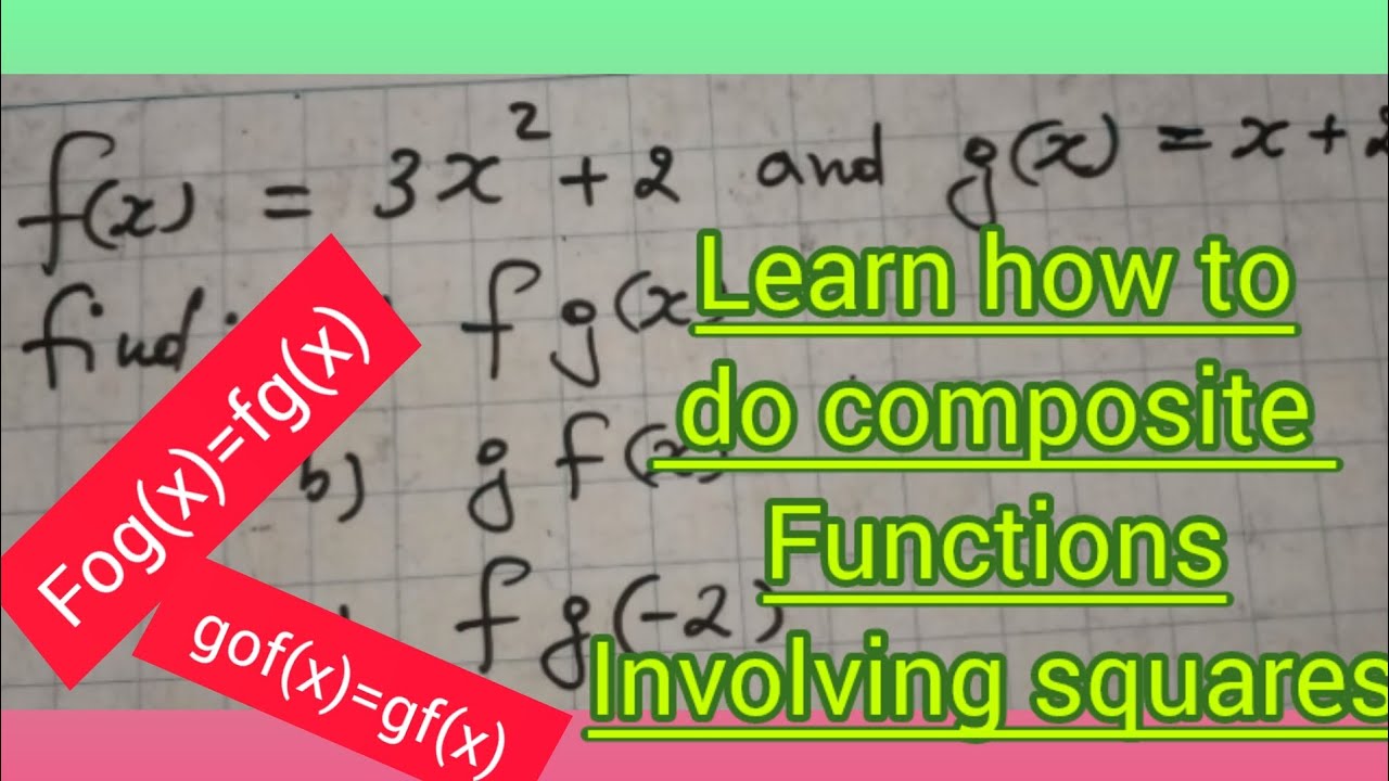 Find the Composite Function - YouTube