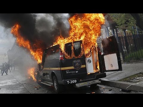 بالتيمور تشتعل غضبا وحاكم ميرلاند يعلن حالة الطوارىء