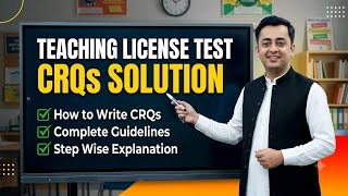 How to write Effective Constructed Response Questions CRQs Pedagogy  || Teaching License Test
