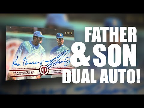 INSANE!! KEN GRIFFEY JR/SR DUAL AUTO! WOW! 2025 Topps