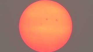 Viewing Sunspots with the Naked Eye