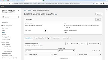 AWS Lambda (python) create thumbnail lab overview