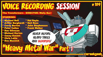 TRANSFORMERS / VOICE RECORDING SESSION - "Heavy Metal War" Part 1