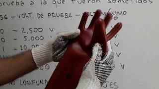 MOSTRANDO GUANTES DIELÉCTRICOS, PARA NUESTRA PROPIA SEGURIDAD... YouTube