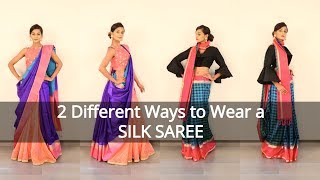 2 Ways to Wear a Silk Saree for Wedding - South Indian Saree 2 Ways to Wear a Silk Saree for Wedding - South Indian Saree