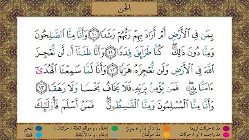 Surah Al-Jinn (tajweed) [HD] مصحف التجويد | سورة الجن