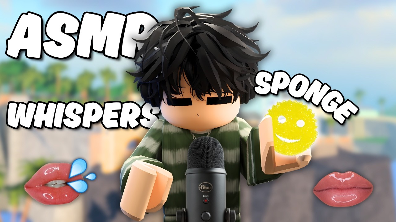 Roblox ASMR with SCRUB DADDY? 🧽 (whispers, sponge, tapping and mouth sounds)👄