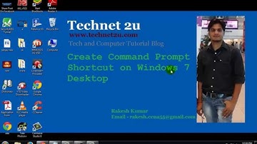 Create Command Prompt Shortcut on Windows 7 Desktop