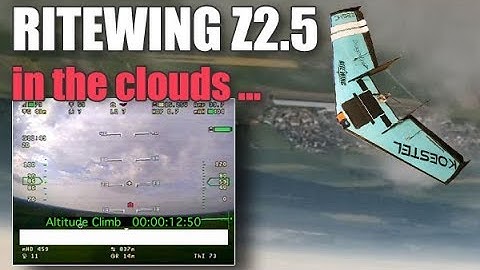 Ritewing Z2.5 - Wing FPV  - Flying in the clouds