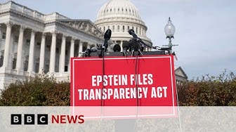 Thumbnail for US Congress votes to send Jeffrey Epstein files bill to Donald Trump | BBC News