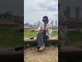 脱兎のアコギバージョンを外で撮ってみました🌳 my demo song called Datto🐰