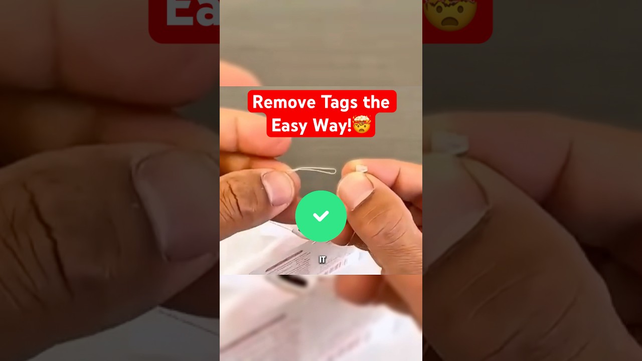 The Secret Way to Remove Retail Tags Without Cutting