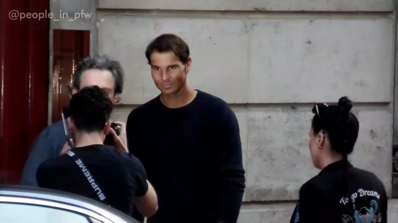 EXCLUSIVE : Rafael Nadal coming out of his hotel in Paris - Roland