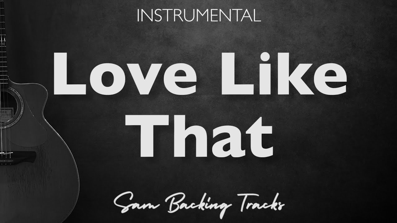 Love Like That - Snoh Aalegra (Acoustic Instrumental)