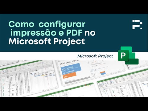 Vídeo: Como faço para exportar um gráfico de Gantt do MS Project para PDF?